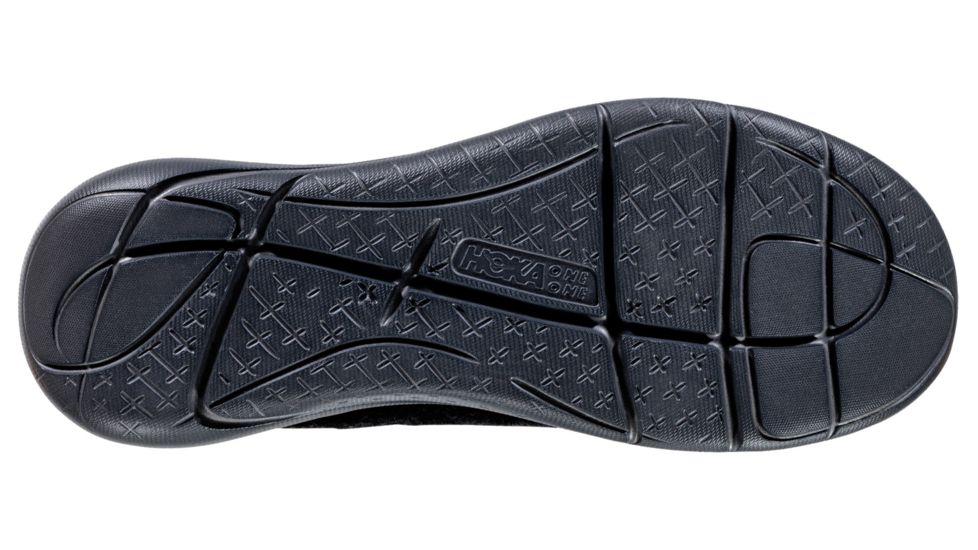 Hoka Hupana Flow Wool Running Shoes - Mens, Black / Dark Shadow, Wide, 8.5, 1106690-BDSD-08.5EE
