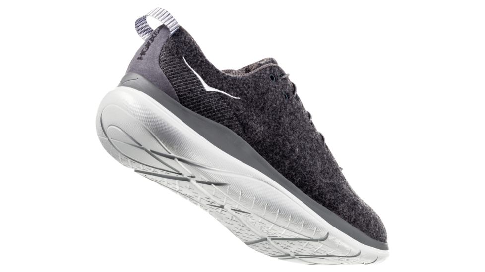 Hoka Hupana Flow Wool Running Shoes - Mens, Dark Shadow / Charcoal Grey, Wide, 9, 1106690-DSCGR-09EE