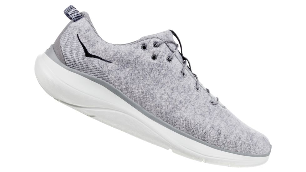 Hoka Hupana Flow Wool Running Shoes - Mens, Lunar Rock / Drizzle, Medium, 14, 1105589-LRDR-14