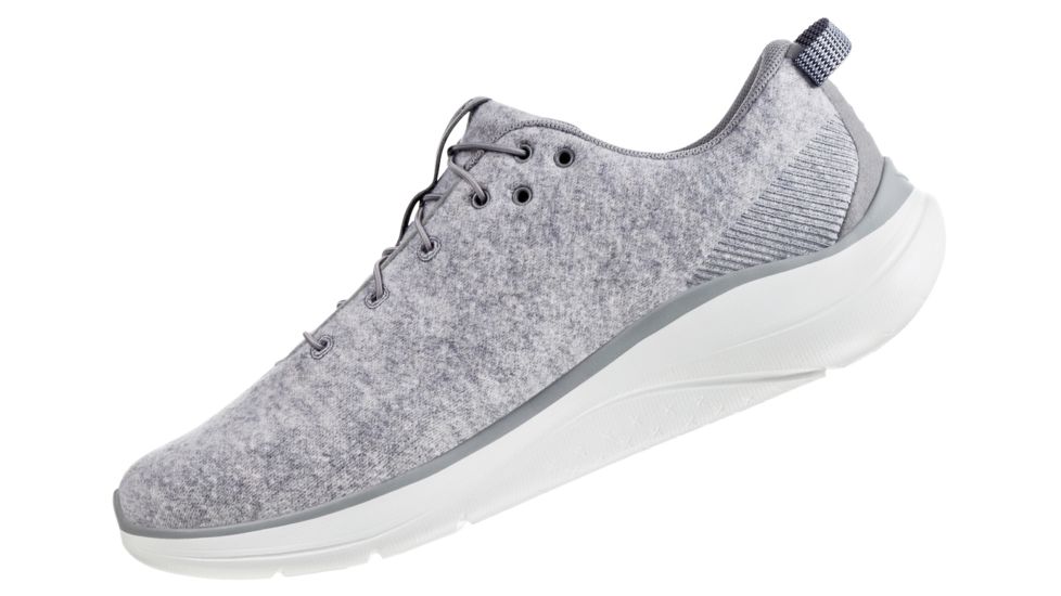 Hoka Hupana Flow Wool Running Shoes - Mens, Lunar Rock / Drizzle, Medium, 14, 1105589-LRDR-14