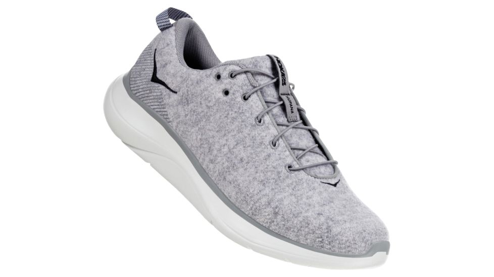 Hoka Hupana Flow Wool Running Shoes - Men's, Lunar Rock / Drizzle, Medium, 10.5, 1105589-LRDR-10.5