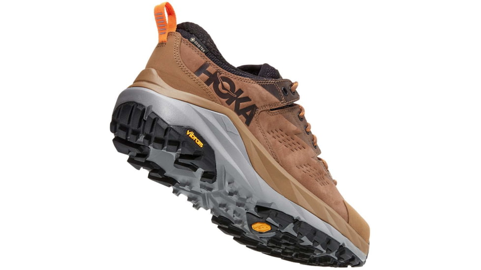 Hoka Kaha Low GTX Hiking Shoes - Mens, Otter/Persimmon Orange, 8, D, 1118586-OPOR-08D