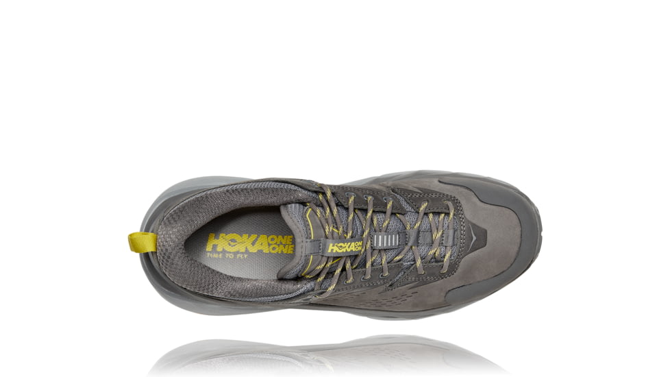 Hoka Kaha Low GTX Shoes - Mens, Charcoal Gray/Green Sheen, 7D, 1118586-CGGS-07D