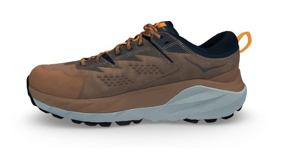 Hoka Kaha Low GTX Shoes - Mens, Otter/Persimmon Orange, 7D, 1118586-OPOR-07D