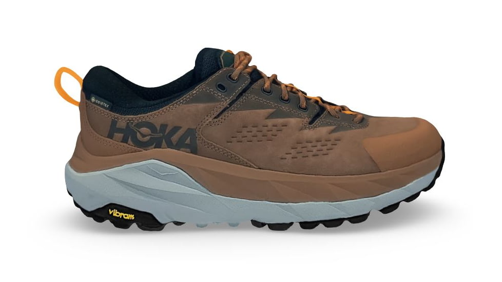 Hoka Kaha Low GTX Shoes - Mens, Otter/Persimmon Orange, 7D, 1118586-OPOR-07D