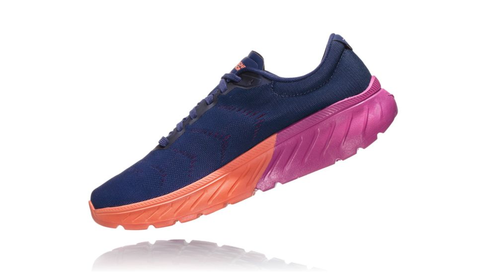 Hoka Mach 2 Road Running Shoes - Womens, Medieval Blue/Very Berry, Medium, 6.5, 1099722-MBVB-6.5