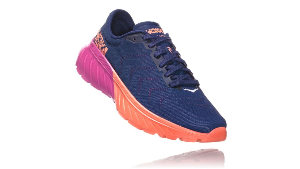 Hoka Mach 2 Road Running Shoes - Womens, Medieval Blue/Very Berry, Medium, 6.5, 1099722-MBVB-6.5