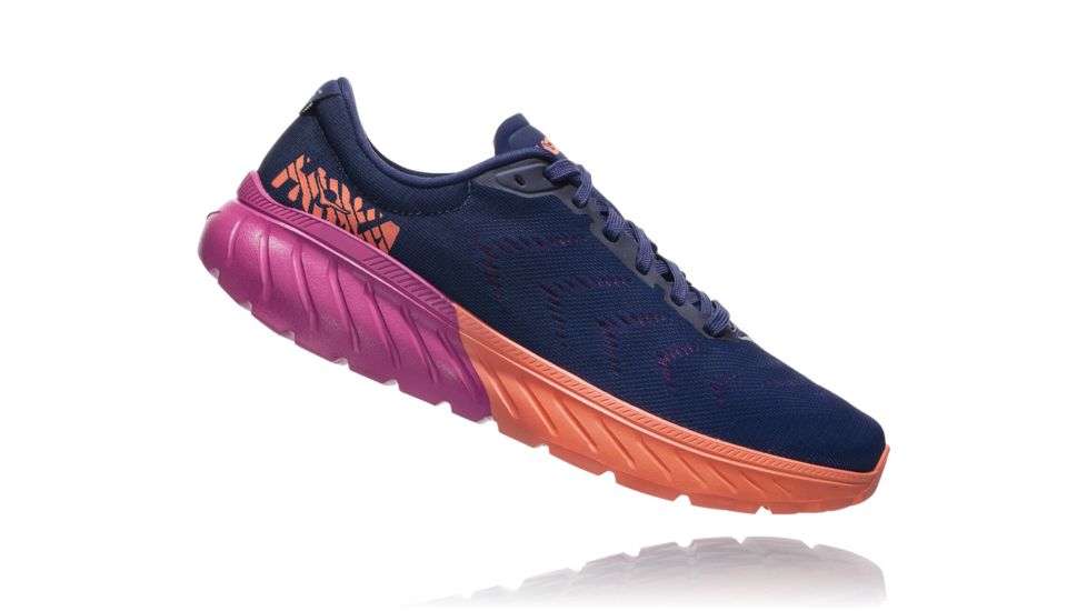 Hoka Mach 2 Road Running Shoes - Womens, Medieval Blue/Very Berry, Medium, 6.5, 1099722-MBVB-6.5