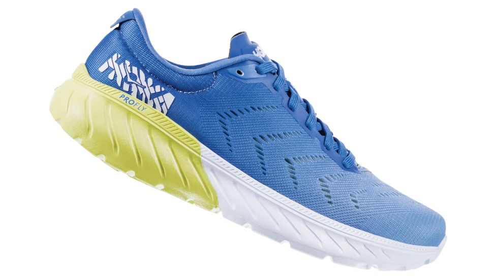 Hoka Mach 2 Running Shoes - Womens, Palace Blue / Lime Sherbet, Medium, 8, 1099722-PBLSB-08