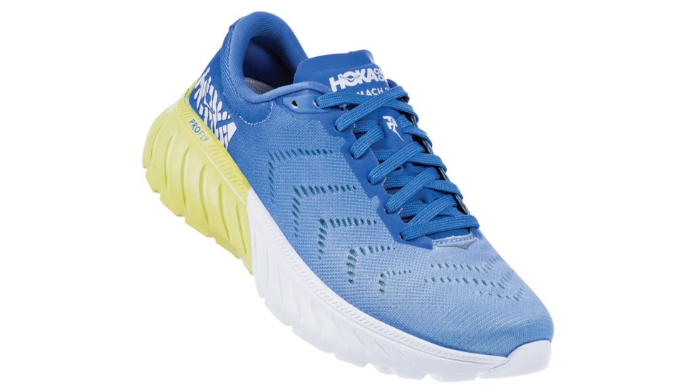 Hoka Mach 2 Running Shoes - Womens, Palace Blue / Lime Sherbet, Medium, 8, 1099722-PBLSB-08