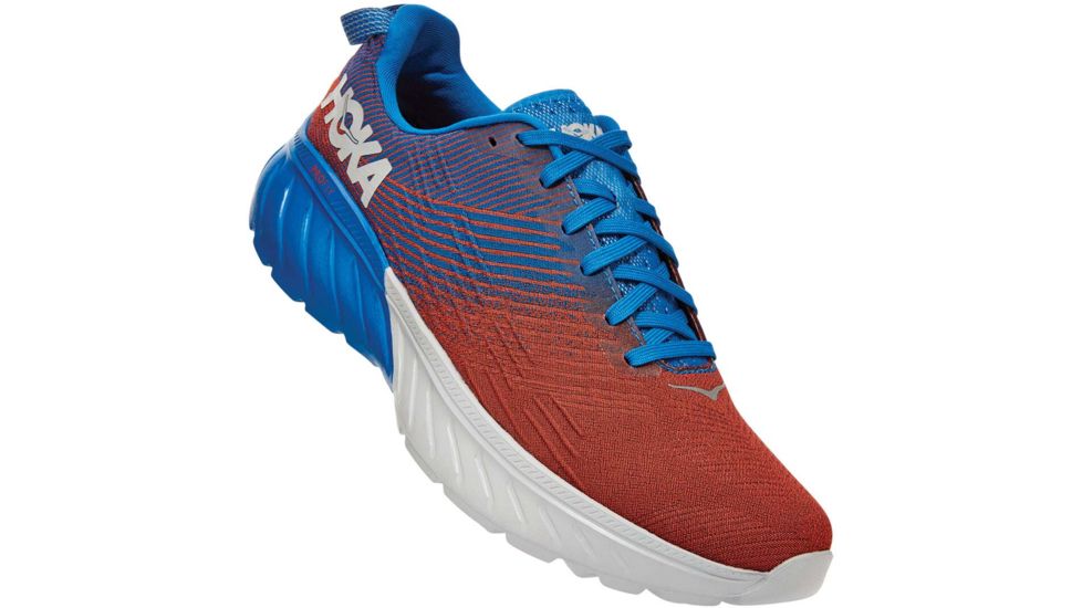Hoka Mach 3 Road Running Shoes - Mens, Imperial Blue/Mandarin Red, 10.5, 1106479-IBMR-10.5
