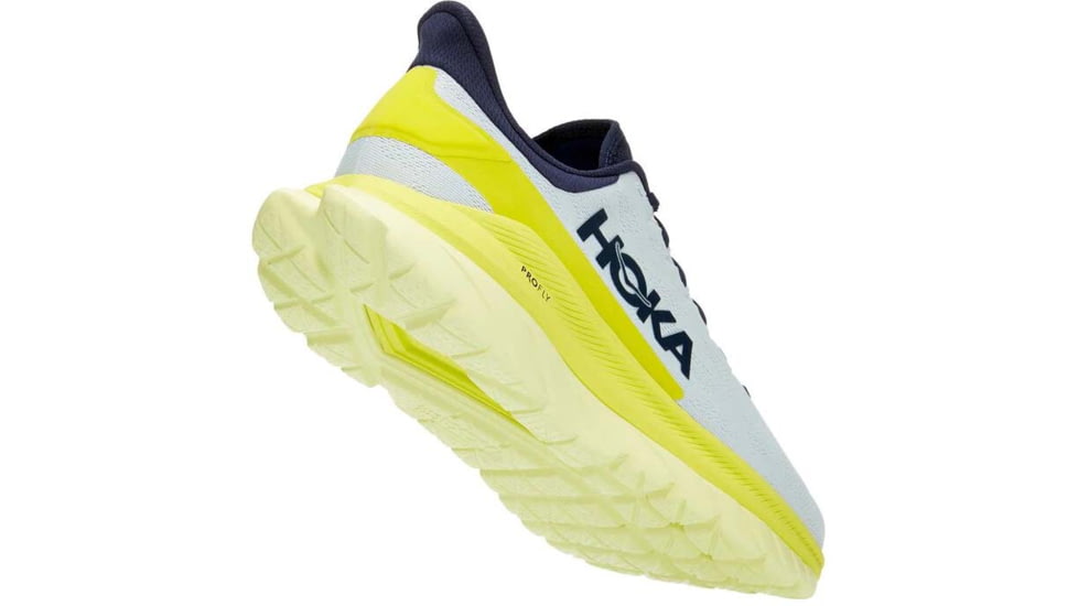 Hoka Mach 4 Road Running Shoes - Mens, Blue Flower / Citrus, 12, D, 1113528-BFCT-12D