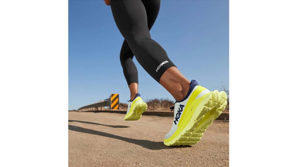 Hoka Mach 4 Road Running Shoes - Mens, Blue Flower / Citrus, 12, D, 1113528-BFCT-12D