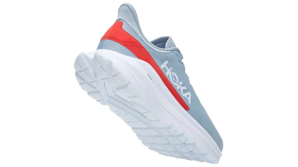 Hoka Mach 4 Road Running Shoes - Mens, Blue Fog / Fiesta, 09.5, D, 1113528-BFFS-09.5D