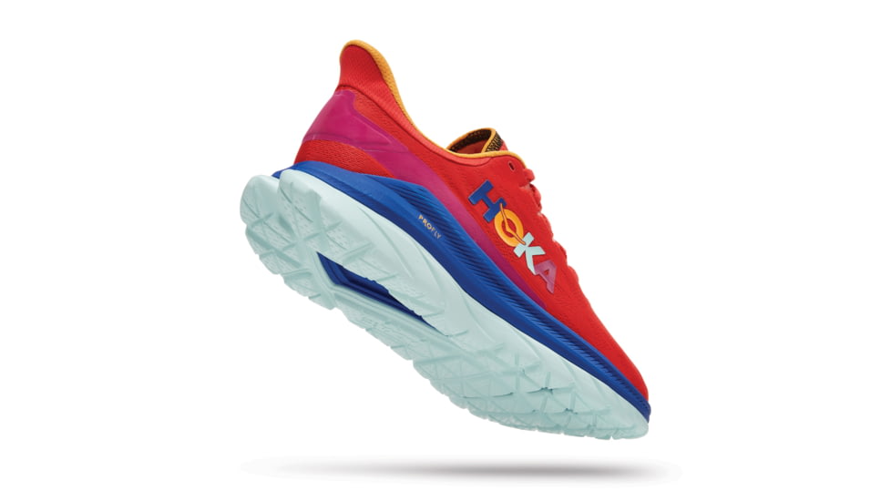 Hoka Mach 4 Road Running Shoes - Mens, Fiesta / Bluing, 8.5D, 1113528-FBLN-08.5D