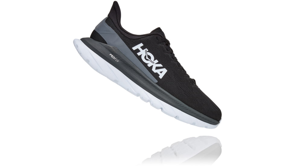Hoka Mach 4 Road Running Shoes - Womens, Black / Dark Shadow, 11B, 1113529-BDSD-11B