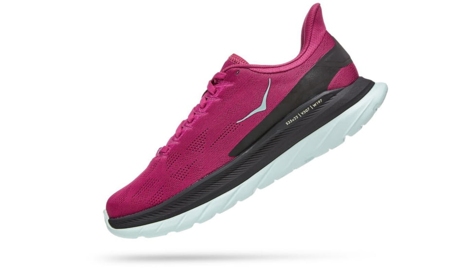 Hoka Mach 4 Road Running Shoes - Womens, Festival Fuchsia / Black, 7B, 1113529-FFBL-07B