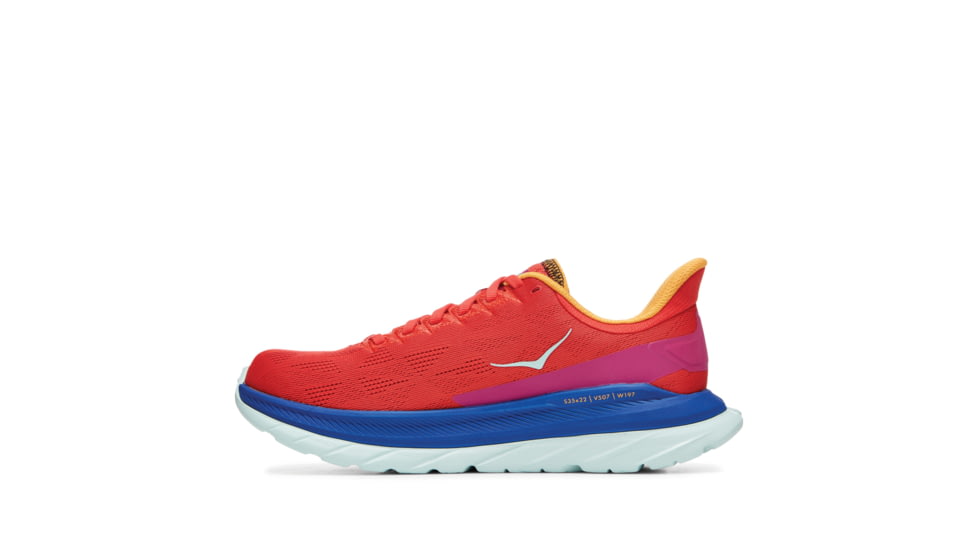 Hoka Mach 4 Road Running Shoes - Womens, Fiesta / Bluing, 7.5B, 1113529-FBLN-07.5B