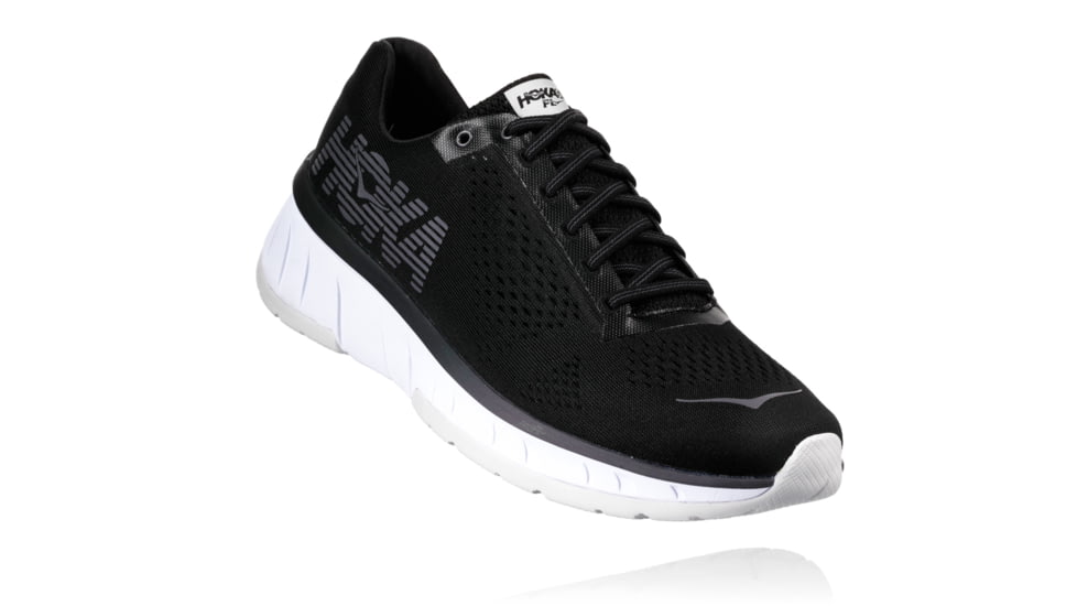 Hoka Men's Cavu Running Shoe, Black/White, 8 US, 1019281-BWHT-8