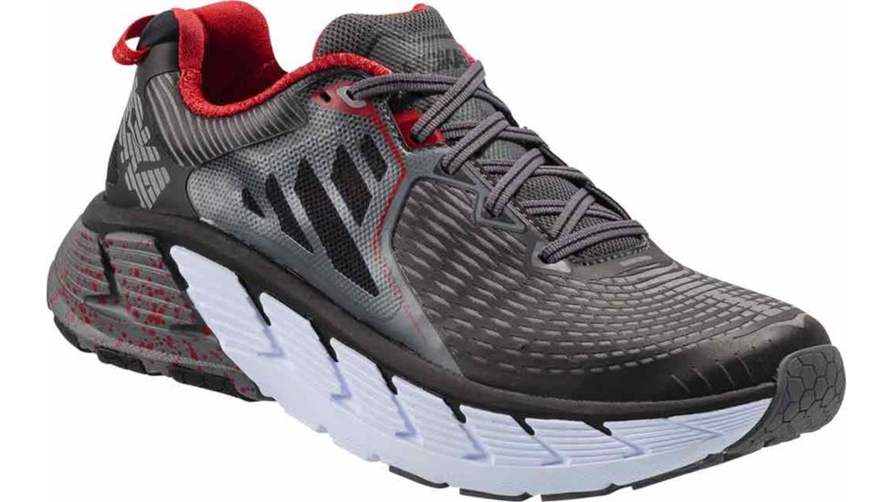 Hoka Men's Gaviota Road Running Shoe, Black/Formula One, 12.5 US, 1016301-BFON-12.5