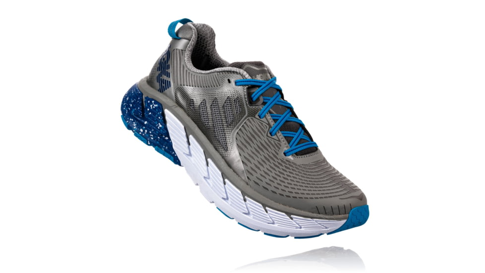 Hoka Men's Gaviota Road Running Shoe, Wild Dove/True Blue, 12 US, 1016301-WDTB-12