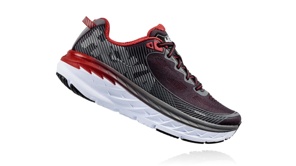 Hoka Mens Bondi 5 Road Running Shoe, Black/Formula One, 7 US, 1014757-BFON-7