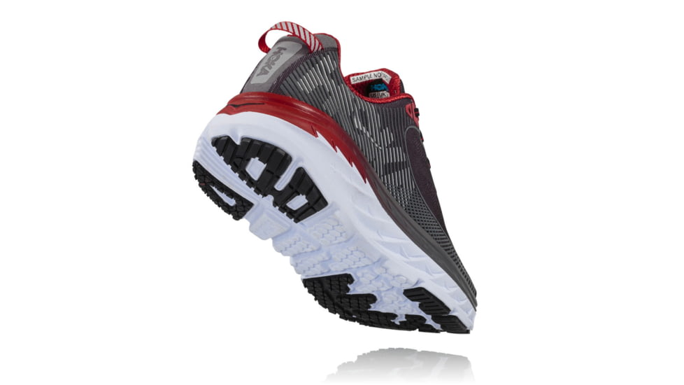 Hoka Mens Bondi 5 Road Running Shoe, Black/Formula One, 7 US, 1014757-BFON-7