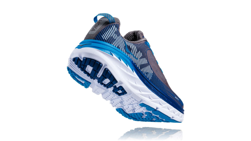 Hoka Mens Bondi 5 Road Running Shoe, Charcoal Gray/True Blue, 7 US, 1014757-CGTB-7