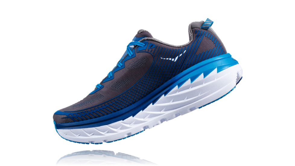 Hoka Mens Bondi 5 Road Running Shoe, Charcoal Gray/True Blue, 7 US, 1014757-CGTB-7