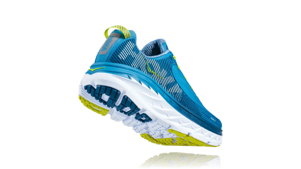 Hoka Mens Bondi 5 Road Running Shoe, Niagara/Midnight, 7 US, 1014757-NMDN-7