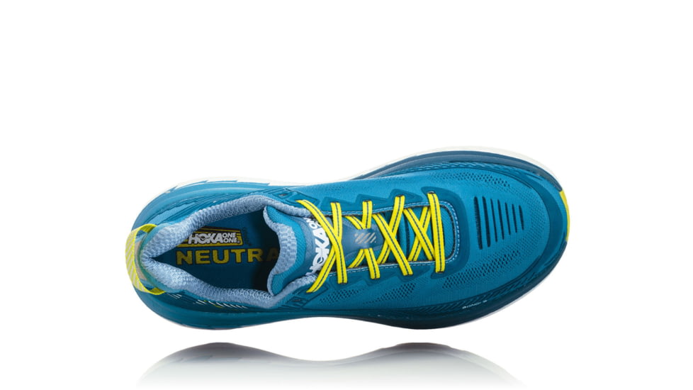 Hoka Mens Bondi 5 Road Running Shoe, Niagara/Midnight, 7 US, 1014757-NMDN-7