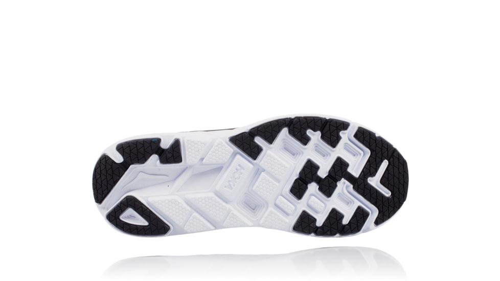 Hoka Mens Clifton 4 Road Running Shoe, Black/White, 7 US, 1016723-BWHT-7