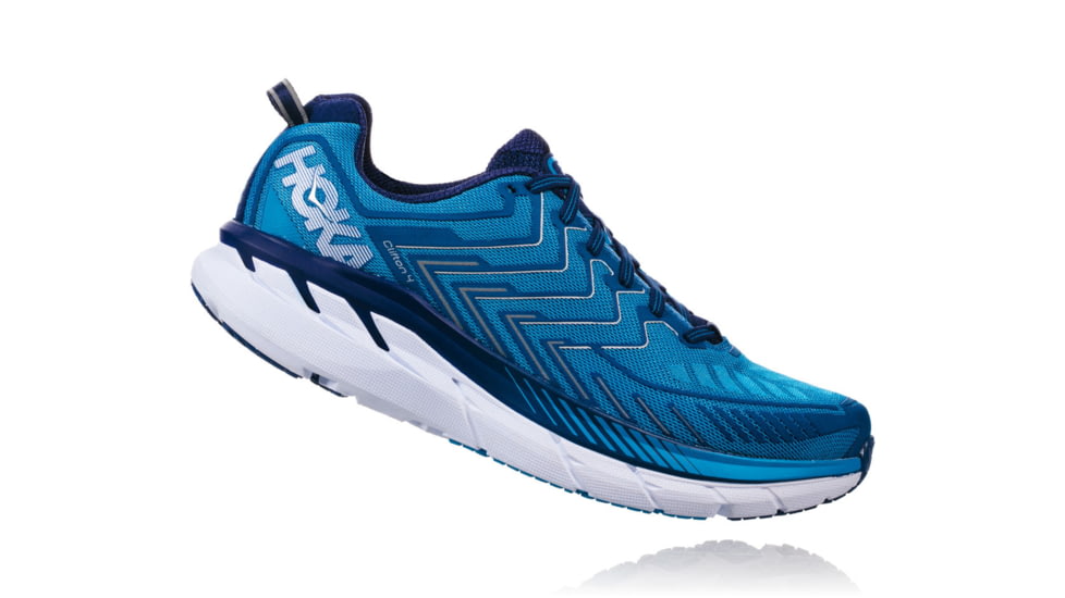 Hoka Mens Clifton 4 Road Running Shoe, Diva Blue/True Blue, 7 US, 1016723-DBTBL-7