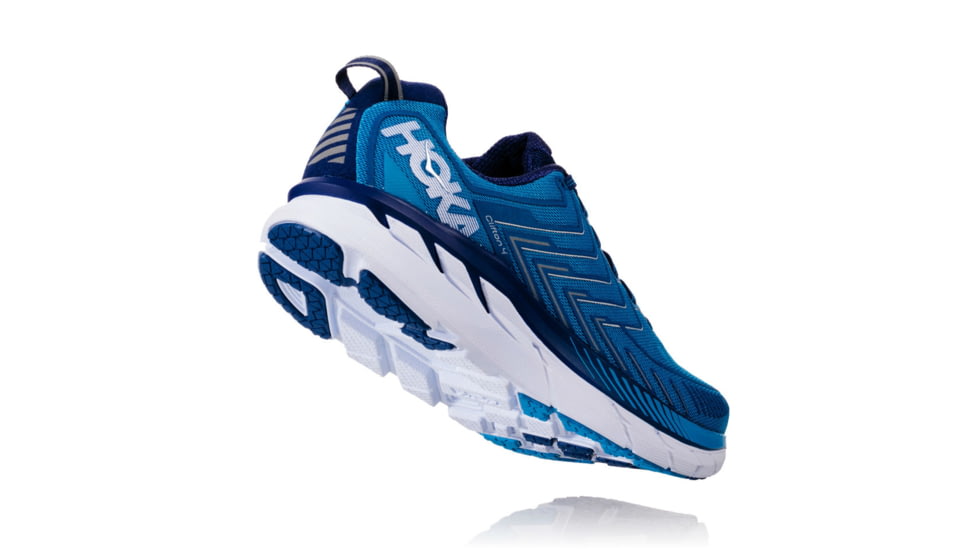 Hoka Mens Clifton 4 Road Running Shoe, Diva Blue/True Blue, 7 US, 1016723-DBTBL-7