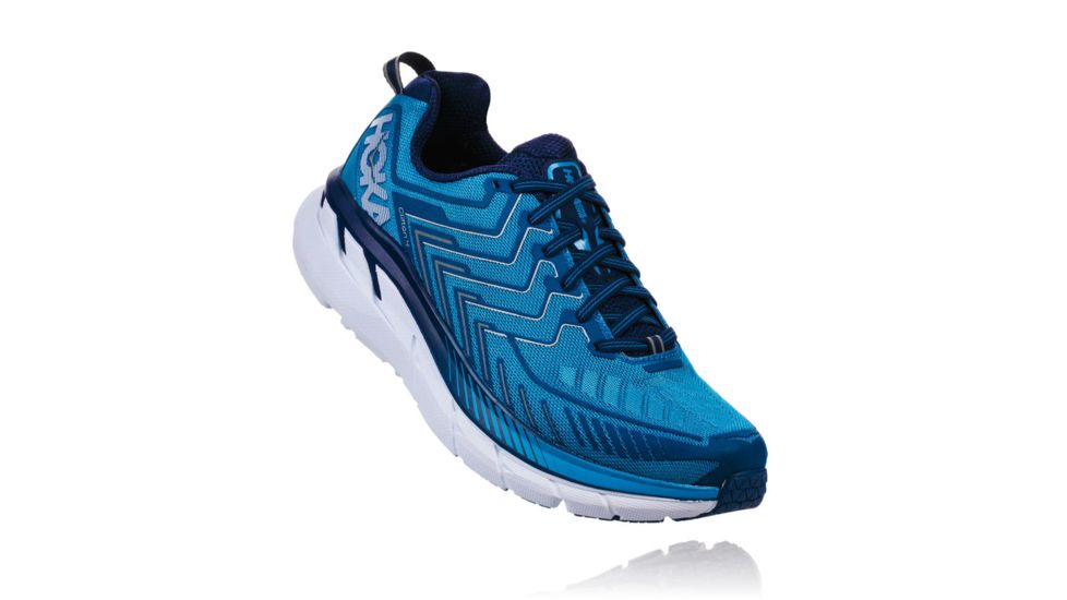 Hoka Mens Clifton 4 Road Running Shoe, Diva Blue/True Blue, 7 US, 1016723-DBTBL-7