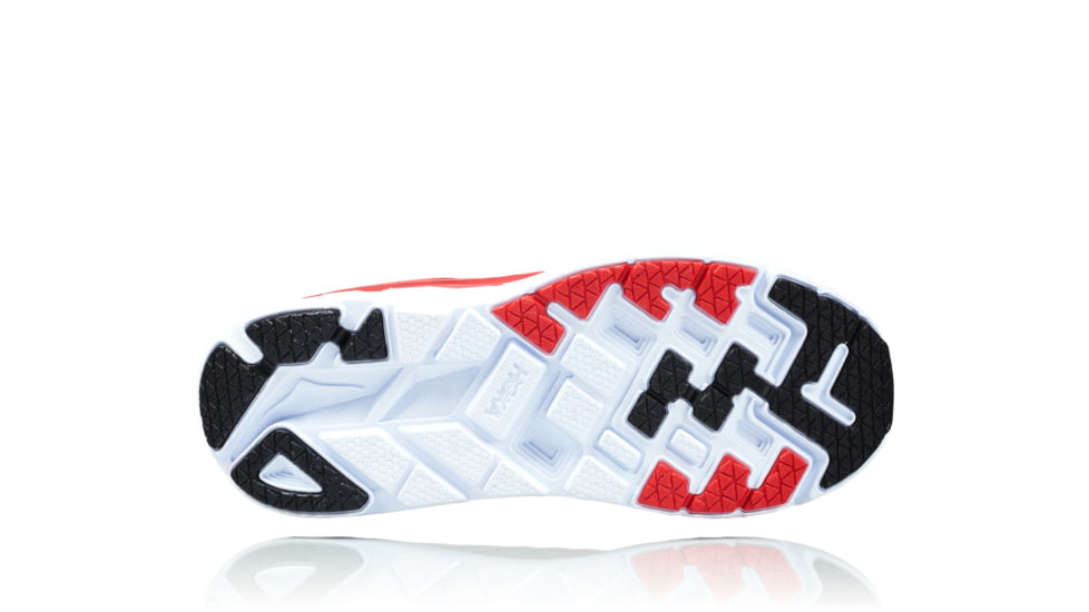 Hoka Mens Clifton 4 Road Running Shoe, Haute Red/High Risk Red, 7 US, 1016723-HRHRR-7