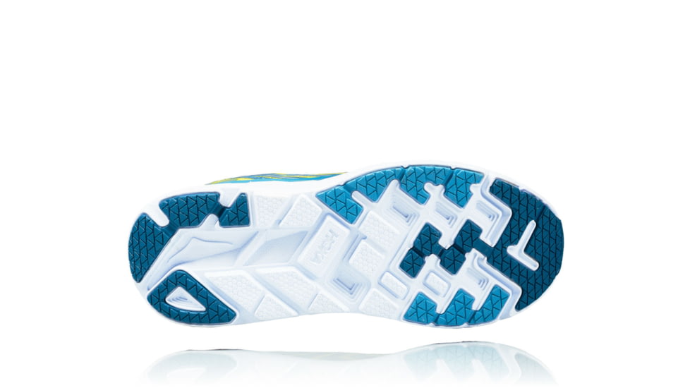 Hoka Mens Clifton 4 Road Running Shoe, Sulphur Spring/Midnight, 7 US, 1016723-SSMD-7