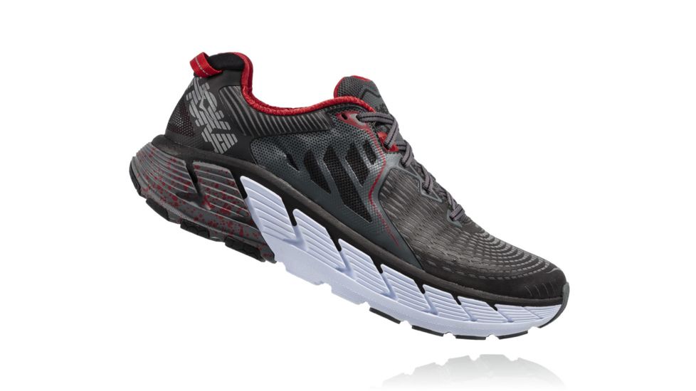 Hoka Mens Gaviota Road Running Shoe, Black/Formula One, 12.5 US, 1016301-BFON-12.5