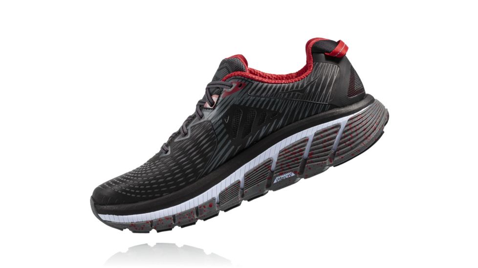 Hoka Mens Gaviota Road Running Shoe, Black/Formula One, 12.5 US, 1016301-BFON-12.5