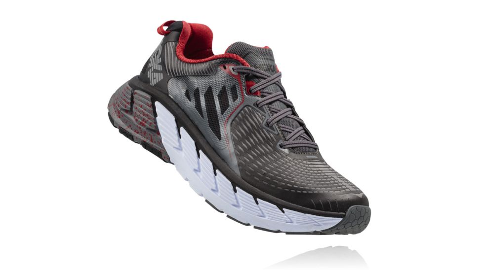 Hoka Mens Gaviota Road Running Shoe, Black/Formula One, 12.5 US, 1016301-BFON-12.5