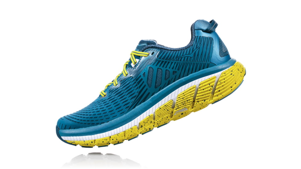 Hoka Mens Gaviota Road Running Shoe, Niagara/Midnight, 7.5 US, 1016301-NMDN-7.5