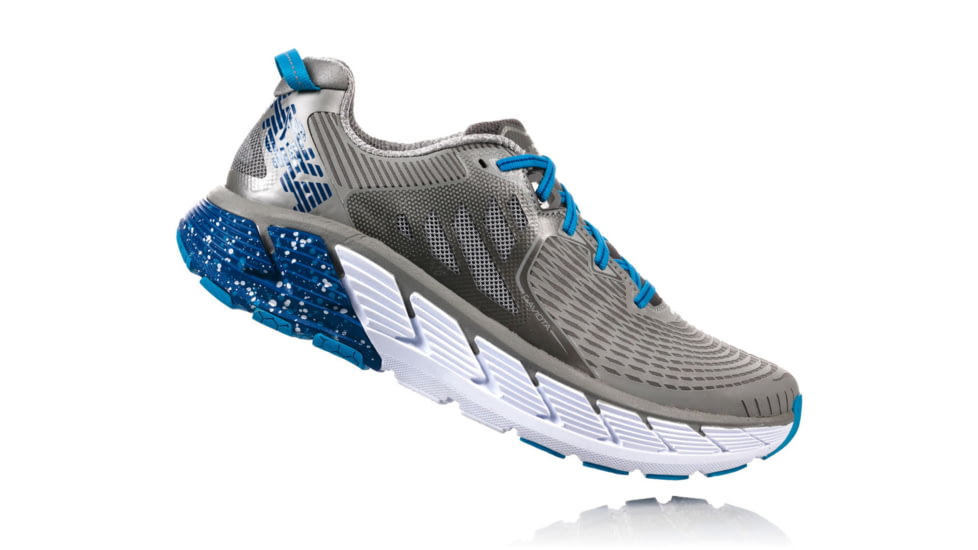 Hoka Mens Gaviota Road Running Shoe, Wild Dove/True Blue, 12 US, 1016301-WDTB-12