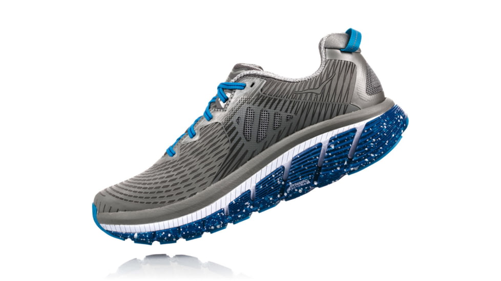 Hoka Mens Gaviota Road Running Shoe, Wild Dove/True Blue, 12 US, 1016301-WDTB-12