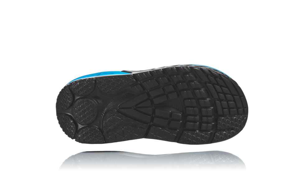 Hoka Mens Ora Recovery Flip Sandal, Black/Process Blue, 10 US, 1018352-BPSB-10