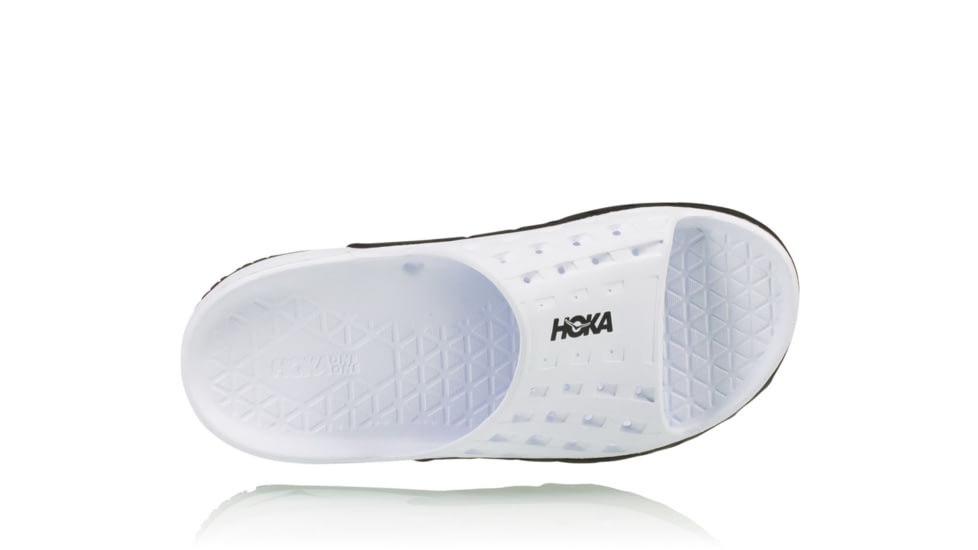 Hoka Mens Ora Recovery Slide Sandal, Black/White, 7 US, 1014864-BWHT-7