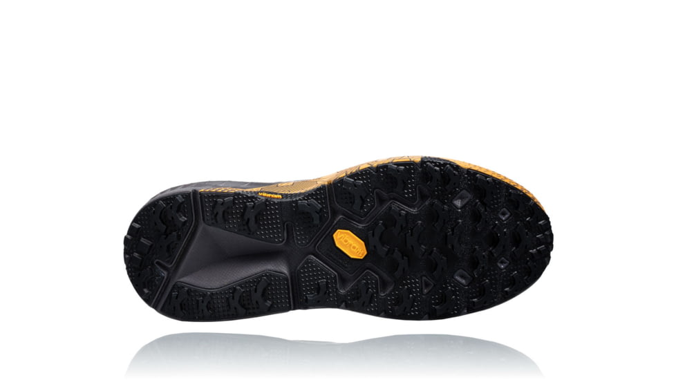 Hoka Mens Speedgoat 2 Trail Running Shoe, Black/Kumquat, 10.5 US, 1016795-BKMQ-10.5