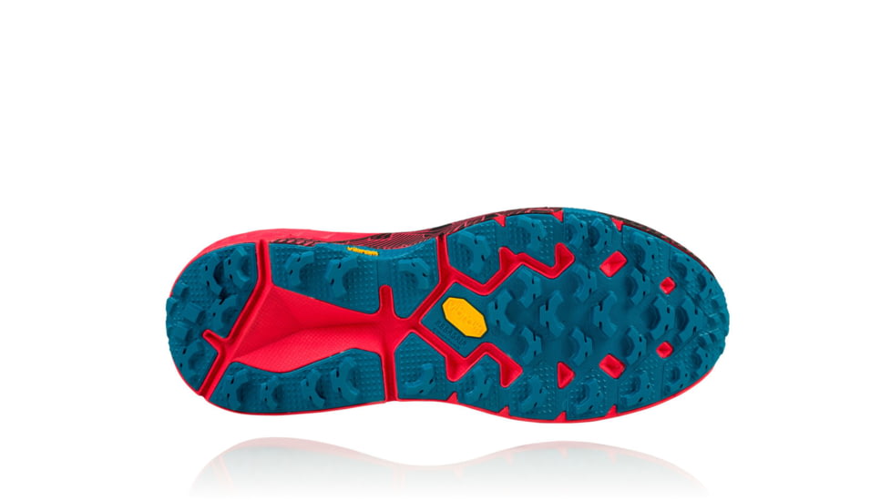 Hoka Mens Speedgoat 2 Trail Running Shoe, Black/True Red, 7 US, 1016795-BTRRD-7