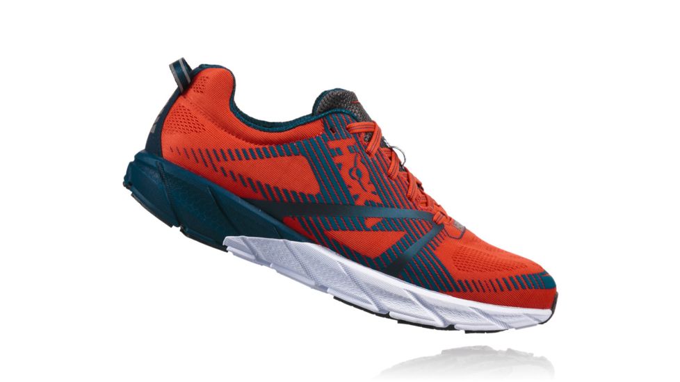 Hoka Mens Tracer 2 Road Running Shoe, Tangerine Tango/Blackened Pearl, 7 US, 1016786-TTBPR-7