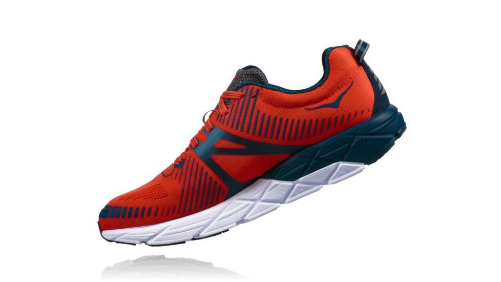Hoka Mens Tracer 2 Road Running Shoe, Tangerine Tango/Blackened Pearl, 7 US, 1016786-TTBPR-7