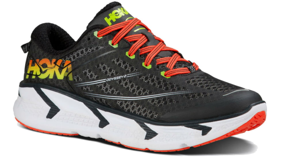 Hoka Odyssey 2 Road Running Shoe - Men's-Anthracite/Citrus-Medium-13